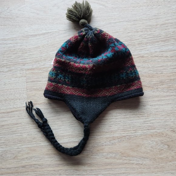 Vintage Darn Fine Hats Made in USA Warm Acrylic Winter Hat Ear-Flaps One Size - Picture 4 of 7